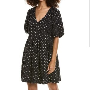 Mini puff sleeve with pockets Madewell dress